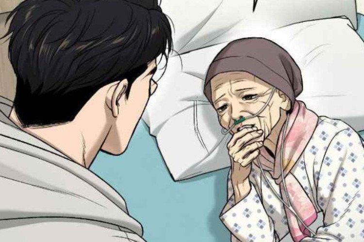 Lectura del Bl Manhwa Jinx Temporada 2 Capítulo 98 Español, Charlando con la abuela de Kim Dan